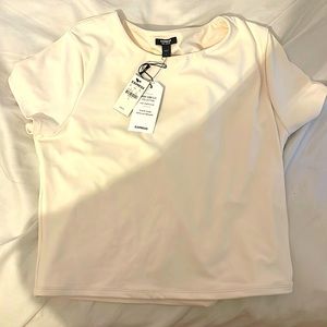 Express off white shirt. Perfect for a hot summer day!